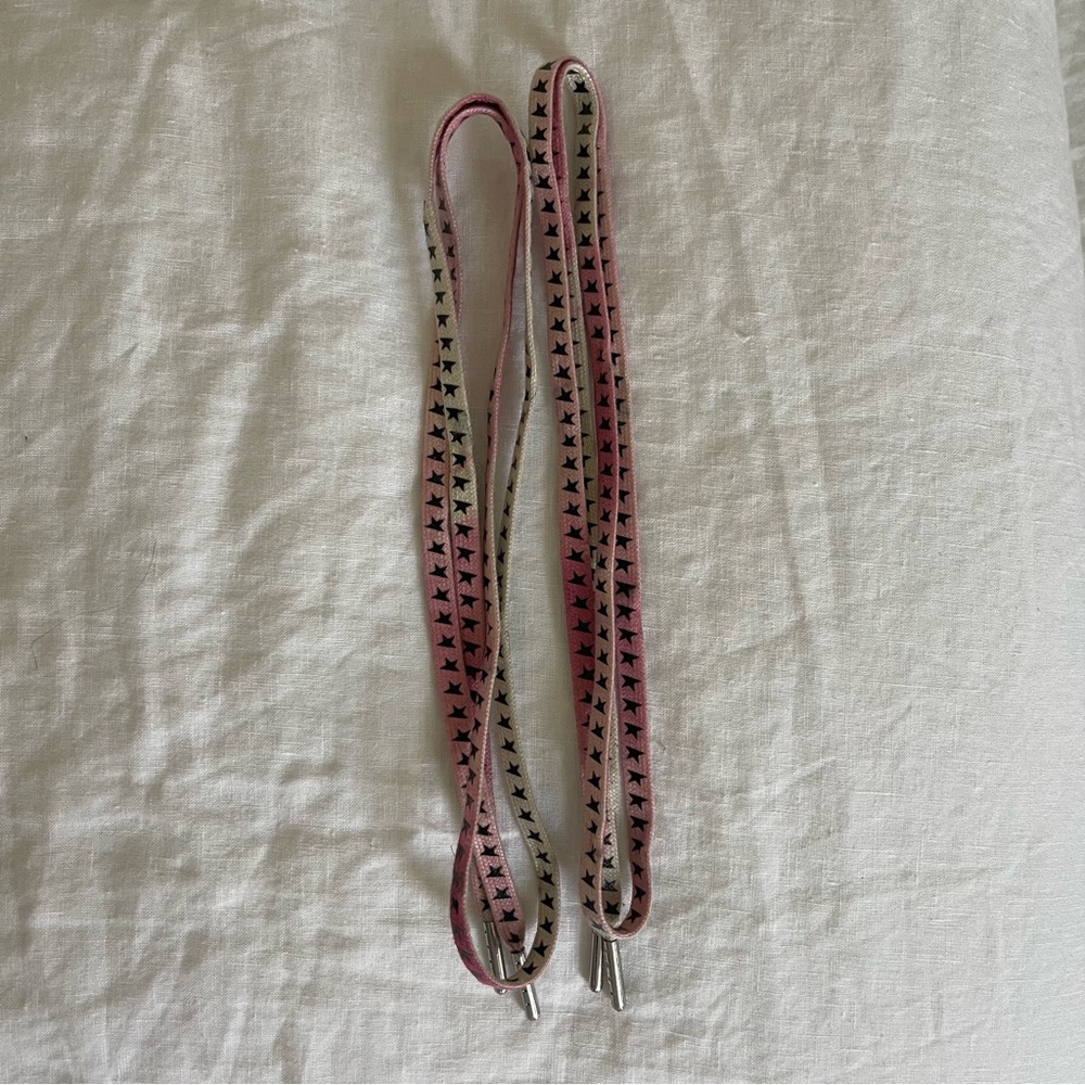 Golden Goose Pink and Black Ombre Laces